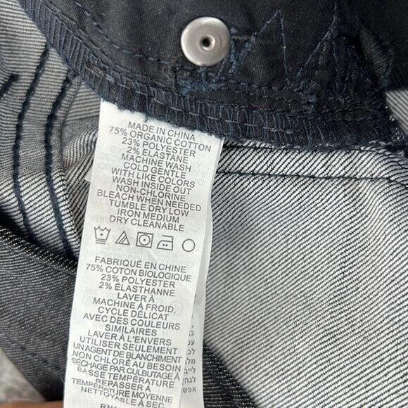 Prana Denim Pants Womens 8/29 (32x31) Black Dark Wash Straight Leg - Picture 11 of 11